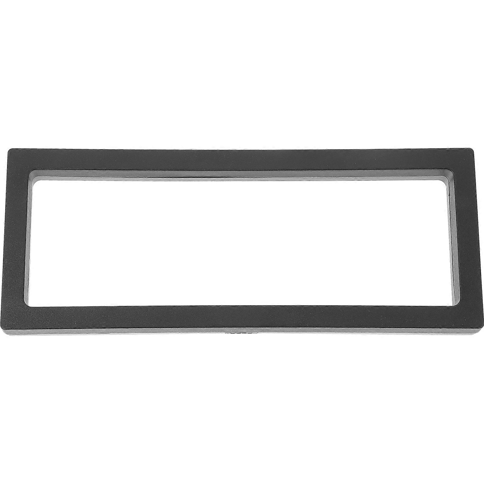 Jewelry Display Box Black 3D Floating Frame for Display 2Pcs Coin Case