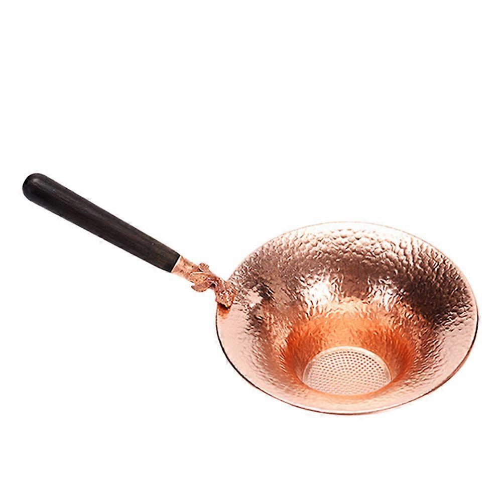 Tea Strainer Wooden Handle for Brewing 3Pcs Assorted Color Copper Infuser