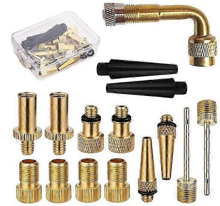 14pcs Bicycle Valve Adapter Set - Convenient Valve Adapters for Bicycles