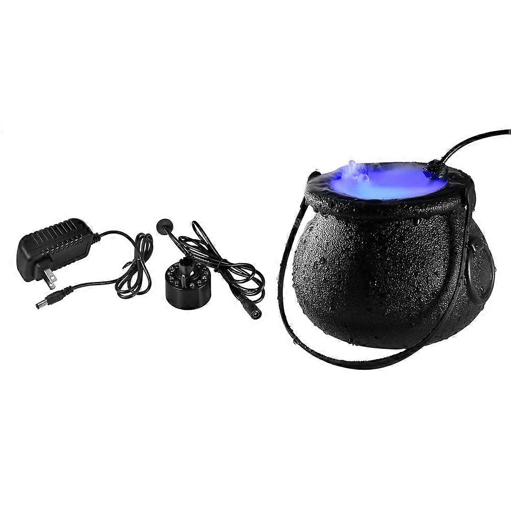 Water Fountain Fog Machine Mist Maker Party Prop Halloween Negative Color-changing Lights 1Set