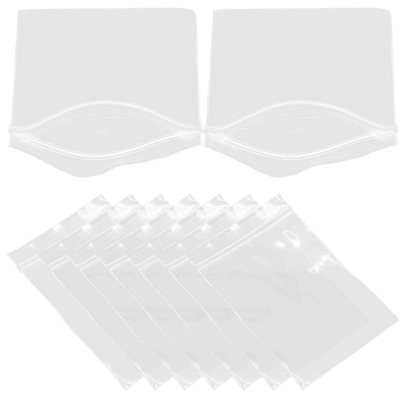 Transparent Zipper Packaging Bags 200 Pcs Ideal For Garage Office Storage Resealable PE Material Versatile Use