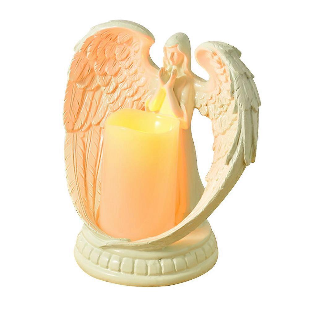 Desktop Candle Shape For Warm And Joyful Atmosphere 16x15cm White Long-term Use 1Set