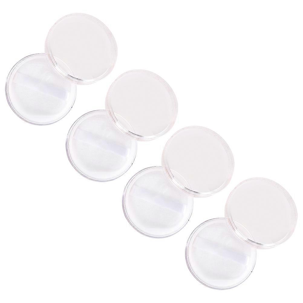 Powder Storage Case Portable Powder Container for Storage 4Pcs White