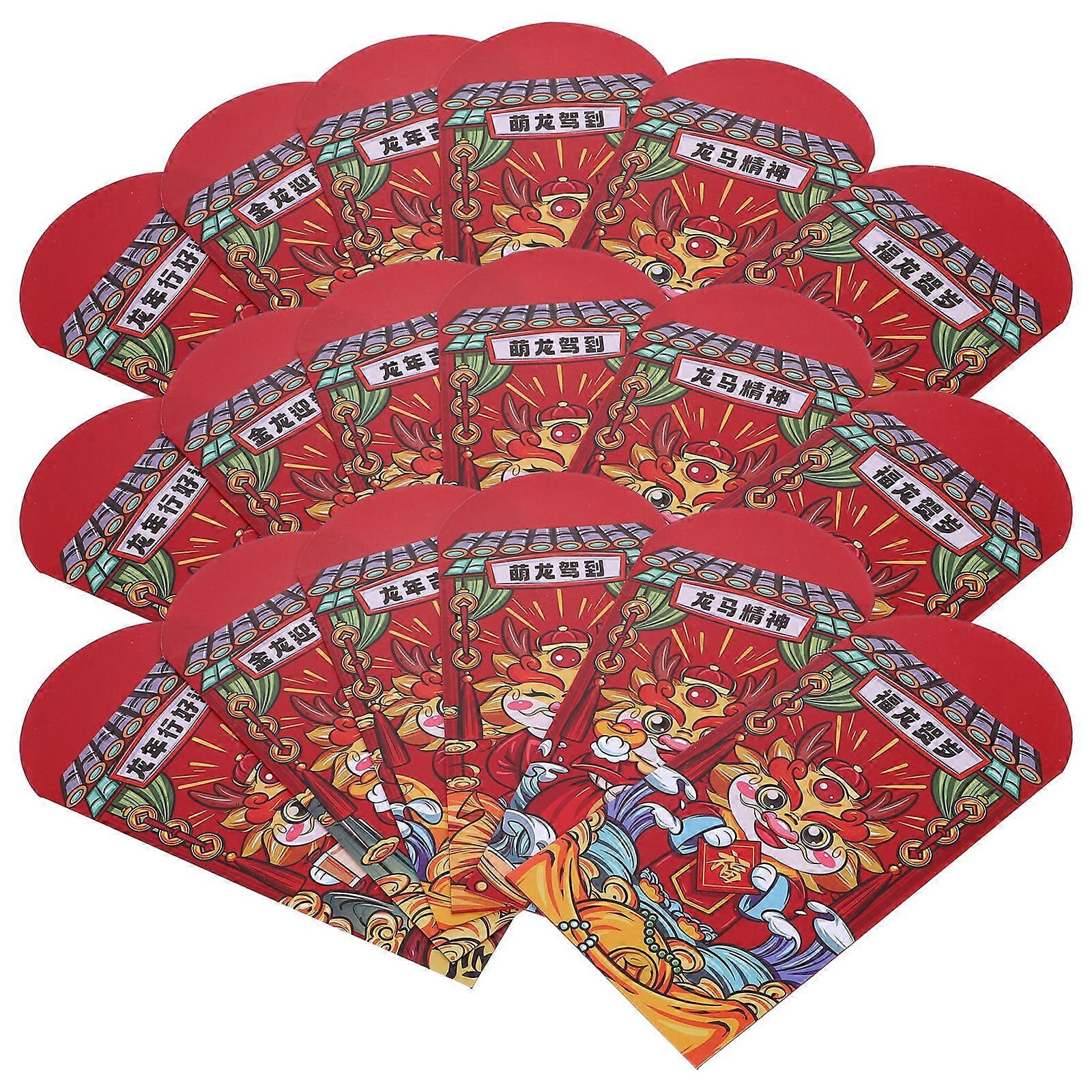 Creative Red Envelope for Storage 54Pcs Chinese Style Red Money Envelopes
