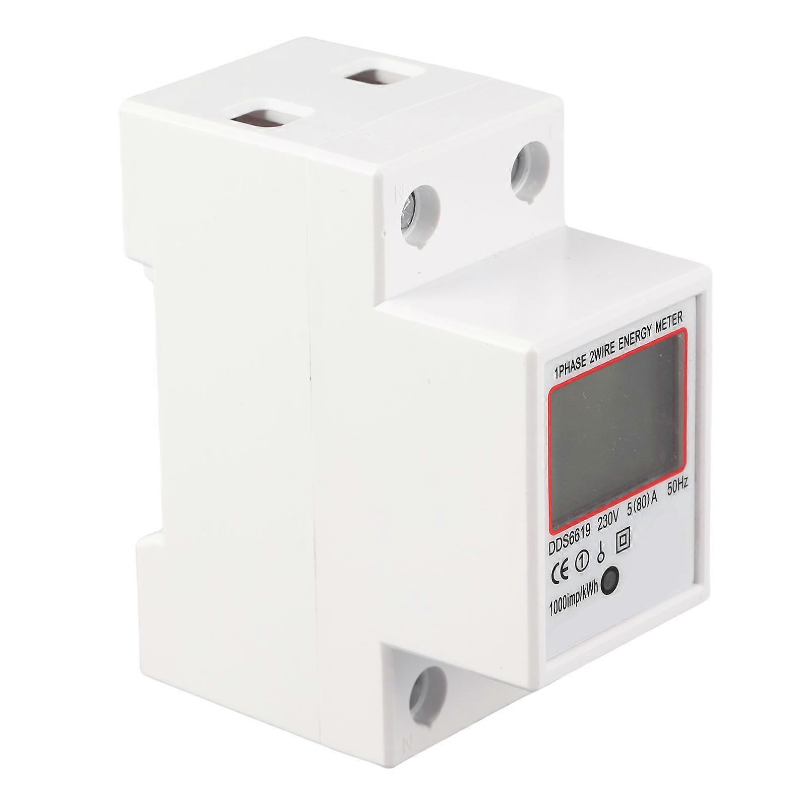 Digital Display Energy Meter 1 Phase Multifunction Backlight Voltage Current Measurement 230V 50Hz Power Monitor
