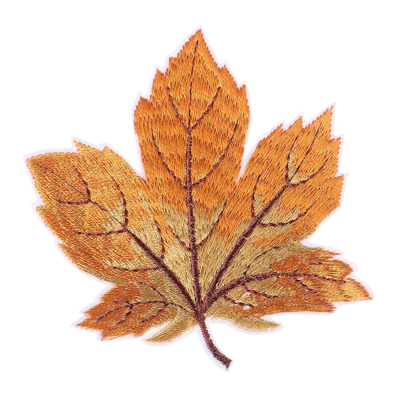 Embroidery Patch Maple Leaf Applique for Decoration 36Pcs Cloth Accessories