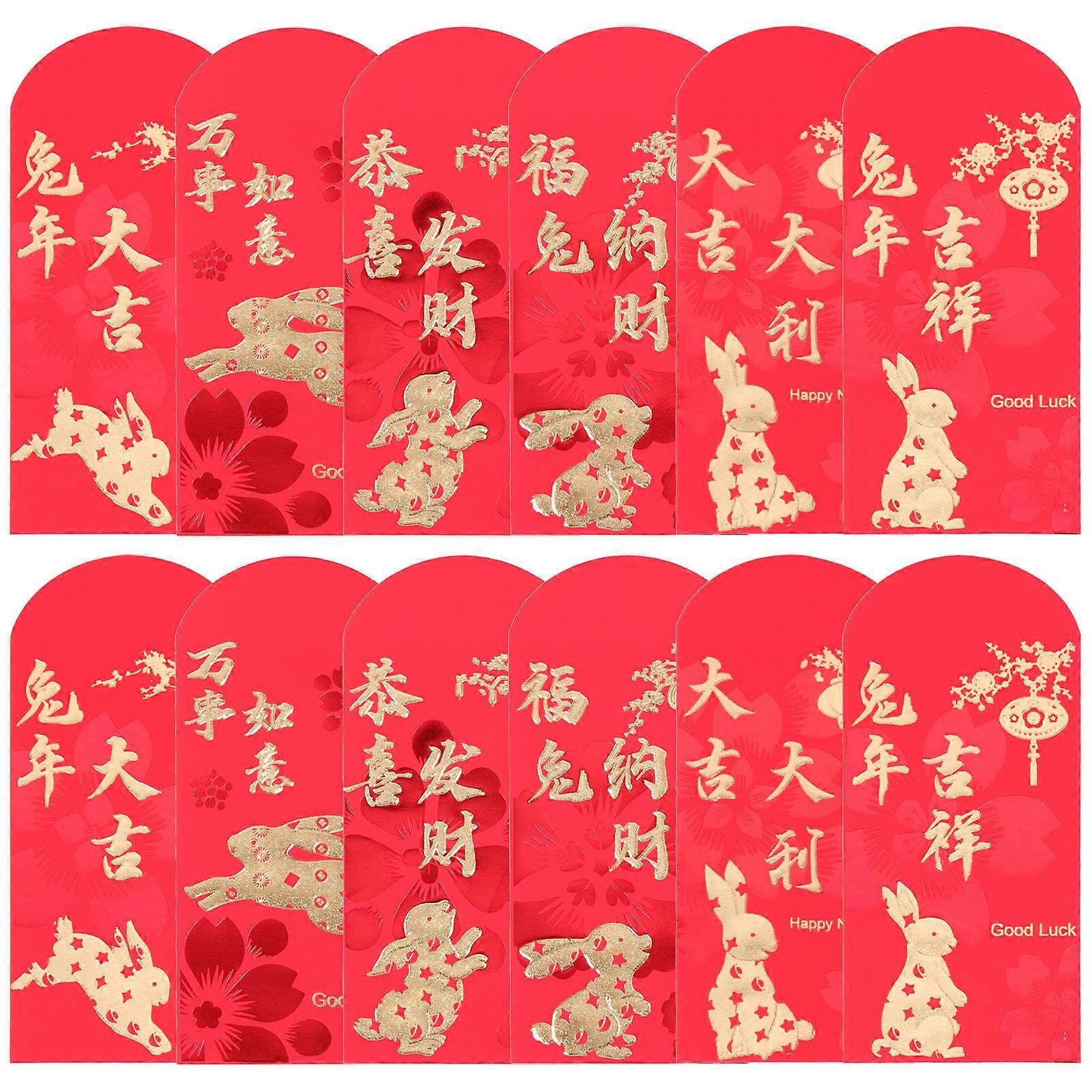 Bunny Paper Red Packets Paper Red Packet for Storage Use 24Pcs