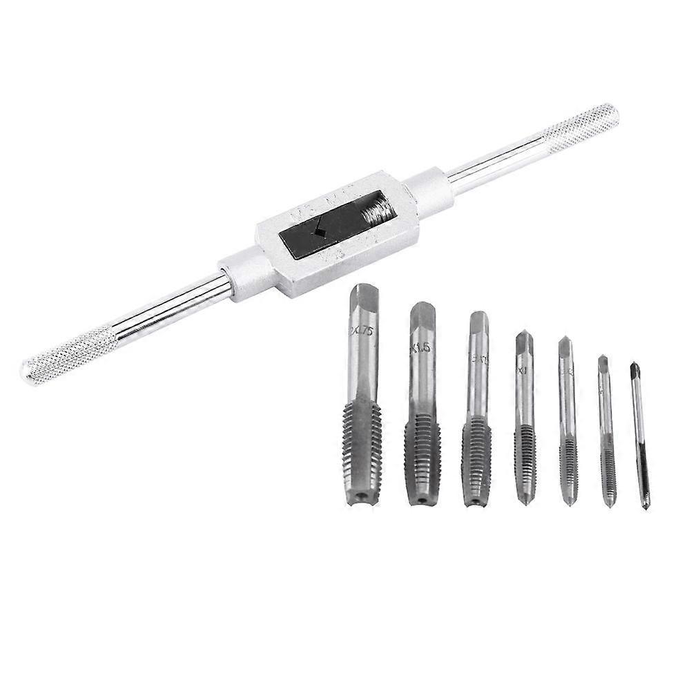 Adjustable Tap Wrench Set with Metric Thread M3/4/5/6/8/10/12 Insert Screw Taps