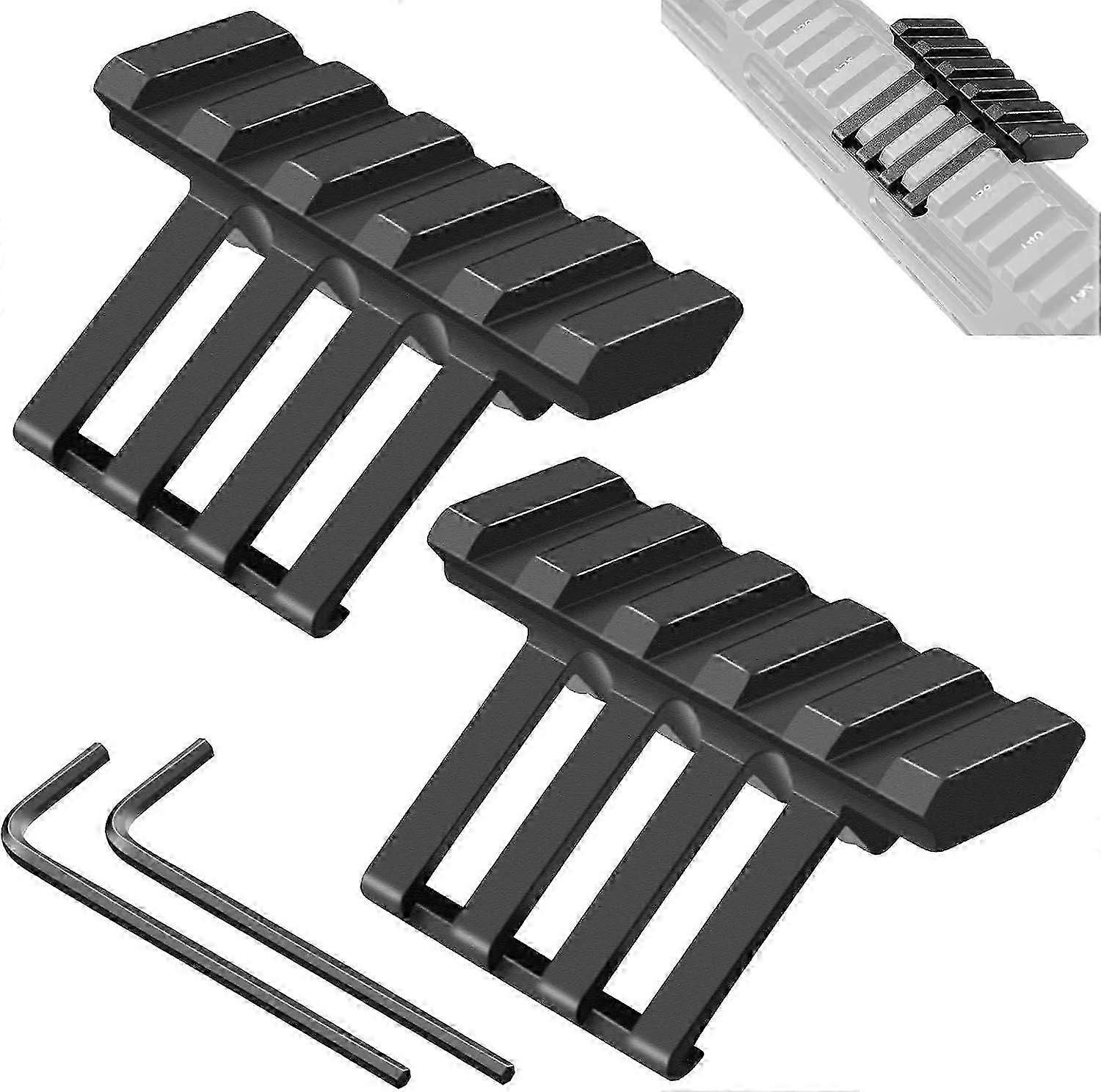 2025 Latest Model Picatinny Offset Rail Mounts for Accessories: 45 gree