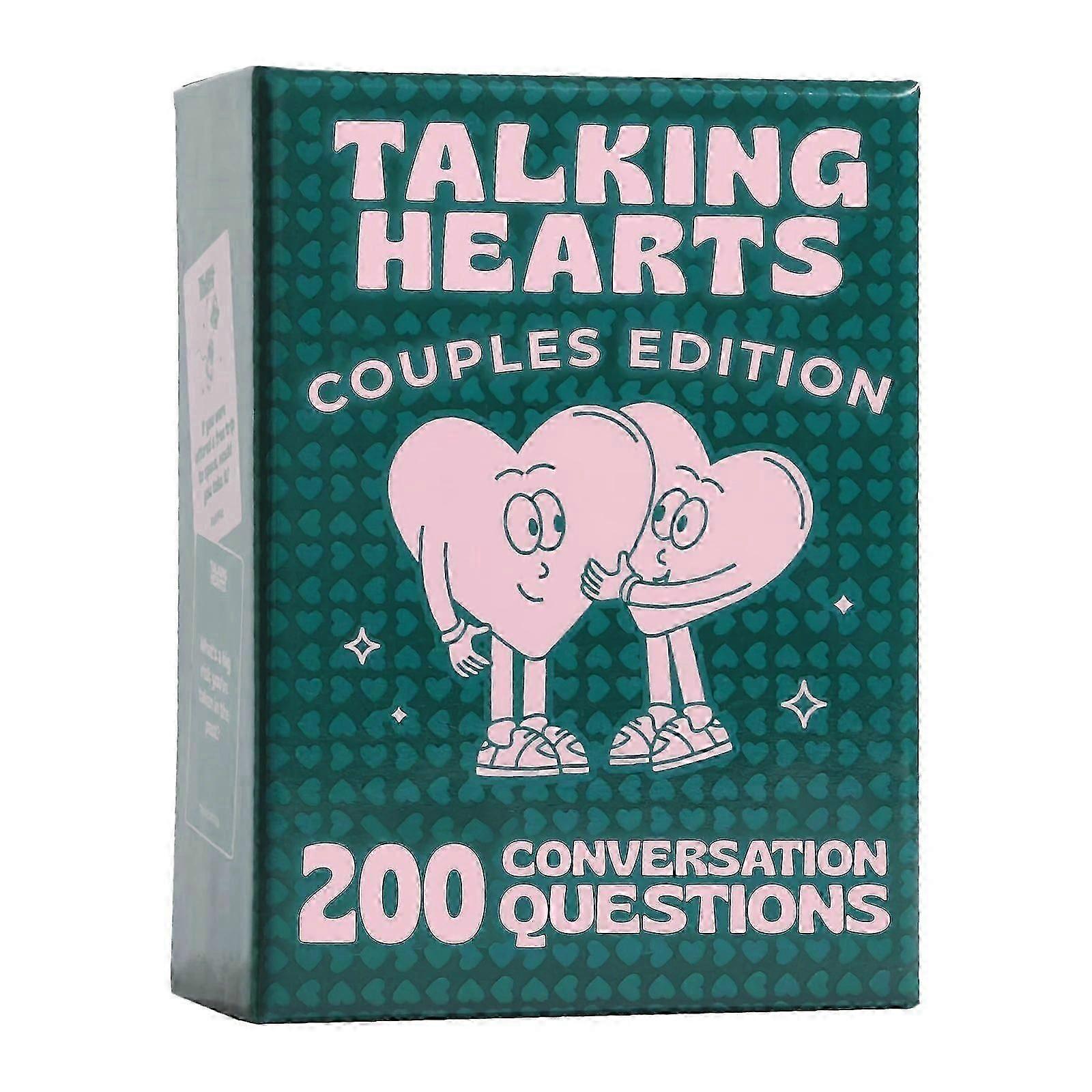 Talking Hearts Conversation Cards Couple Conversation 200 Questions Card Game for Date Nights Adventures