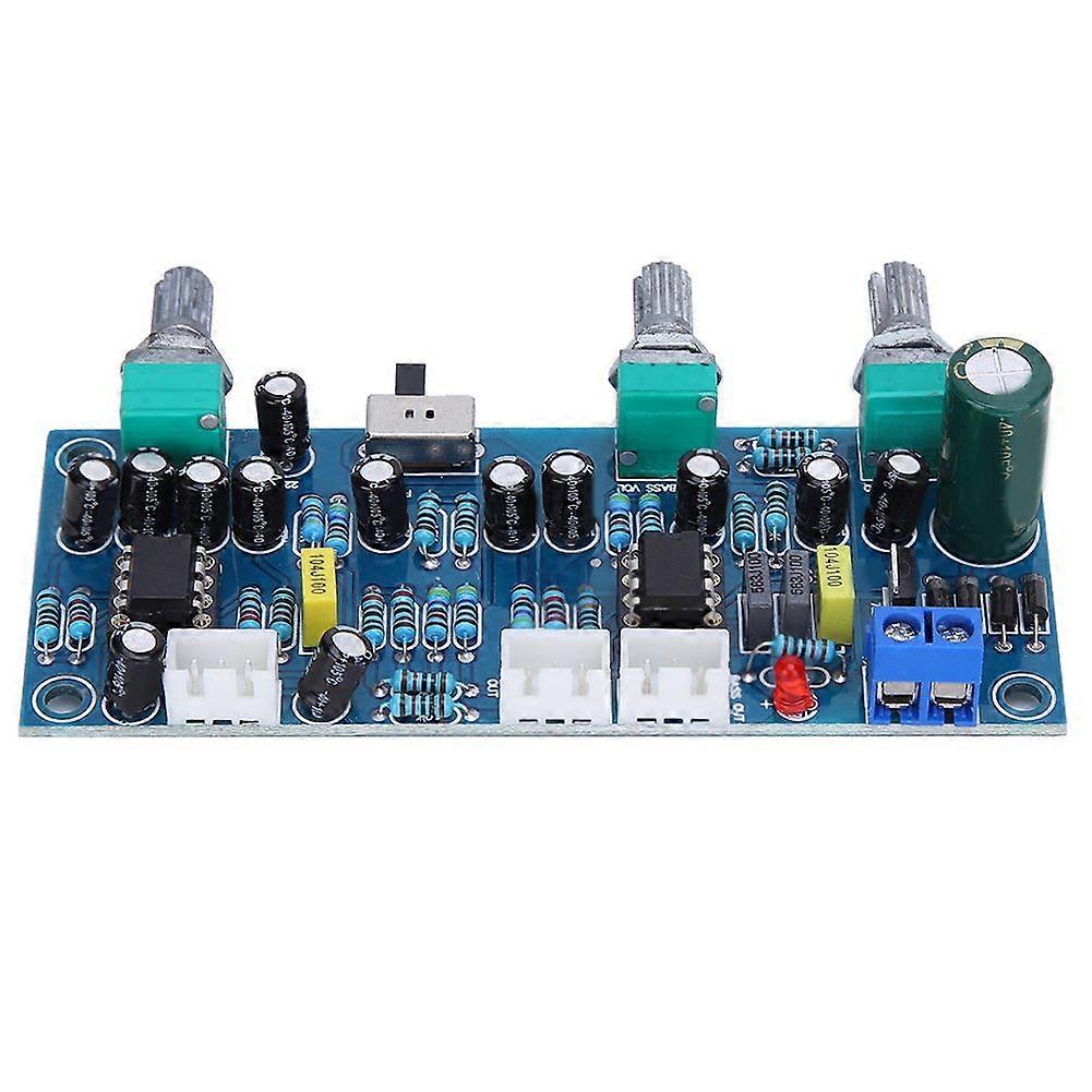 Preamp Board 2.1 Channel Subwoofer Pre‑Amp Low Pass Filter Amplifier Circuit Board
