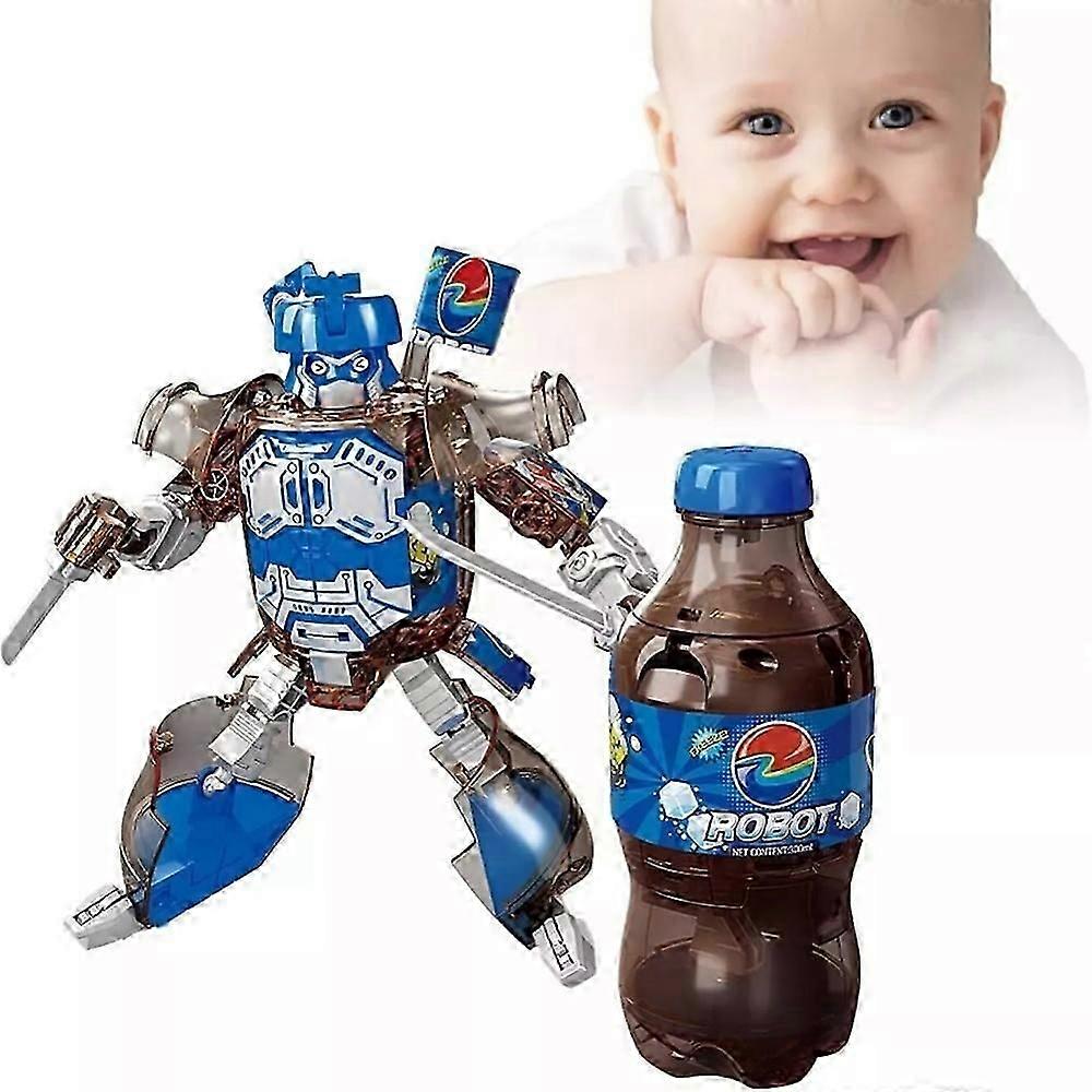 Nowe butelki na napoje Transformator Robot Toys, Soda Can Transforming Robot Toys