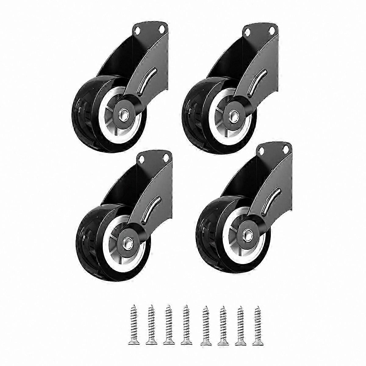 4-Pack 2" Gate Rollers, Anti-Sag Door Bottom Support Rollers with Wheels