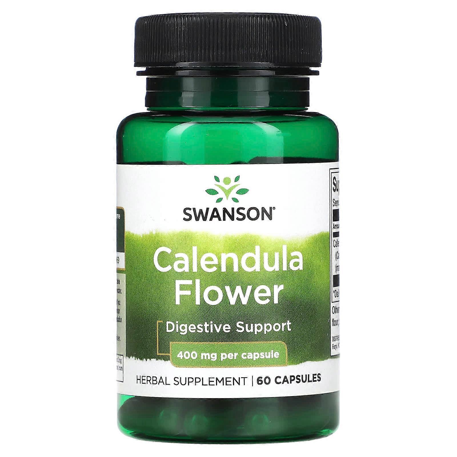 Calendula Flower, 400 mg, 60 Capsules