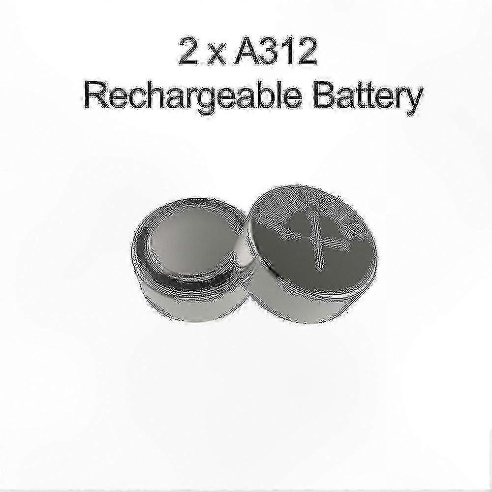Wiederaufladbares Hörgerätebatterie-Set der Größe 312, 2er-Pack für Hörgeräte