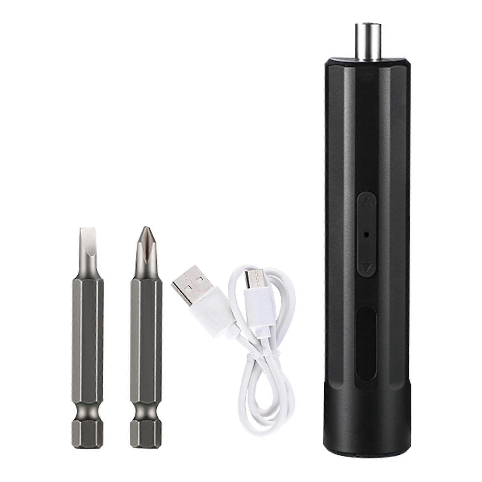 Cordless Electric Screwdriver 3 Nm Torque, 3.7V, 2000 mAh, Rechargeable, Forward/Reverse Switch, Includes Steel Bit