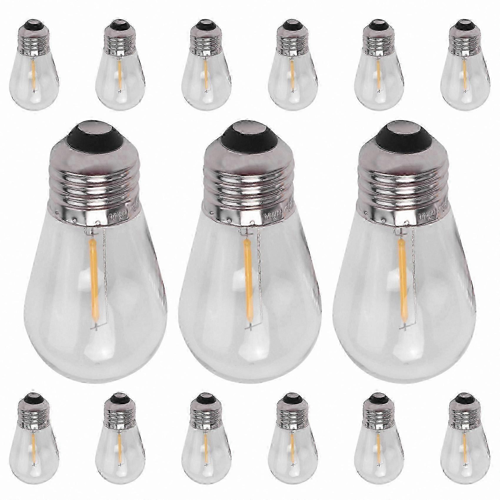 s14 bulbs 3v led solar string lights replacement 15 pack