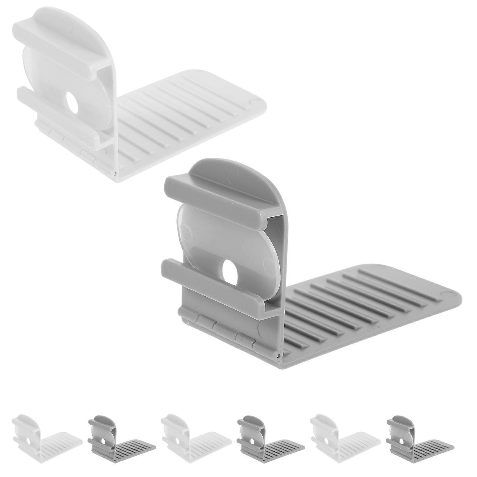 Bed Sheet Stabilizer 8Pcs Plastic Fasteners For Bedding Accessories Invisible Design Daily Household Use Avoid Fabric Damage