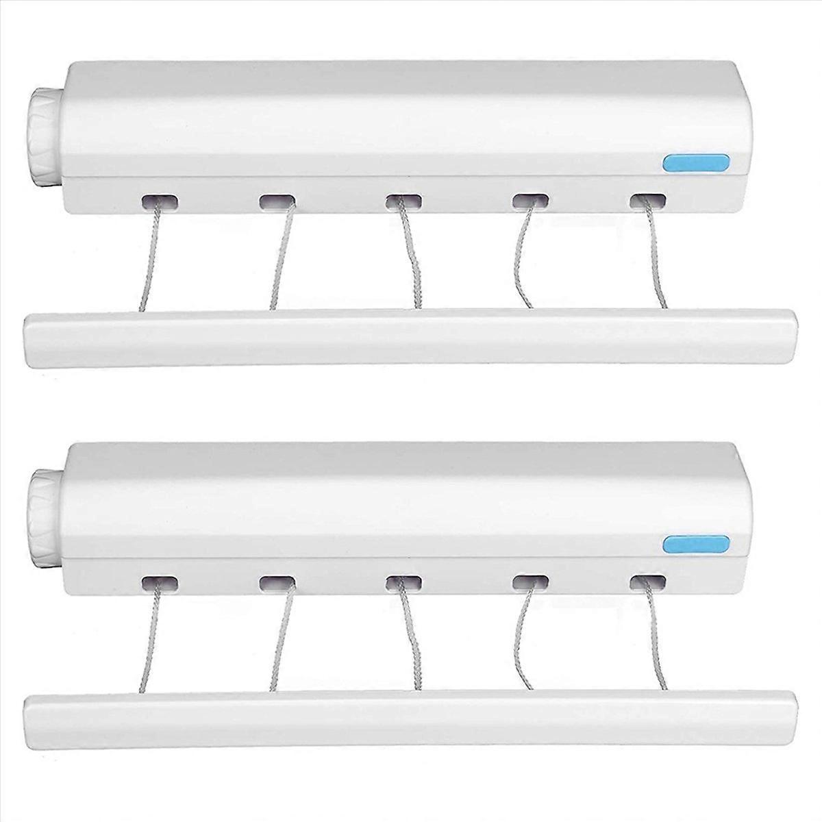 Retractable Clothesline Telescopic Indoor Outdoor Wall (5 Lines)