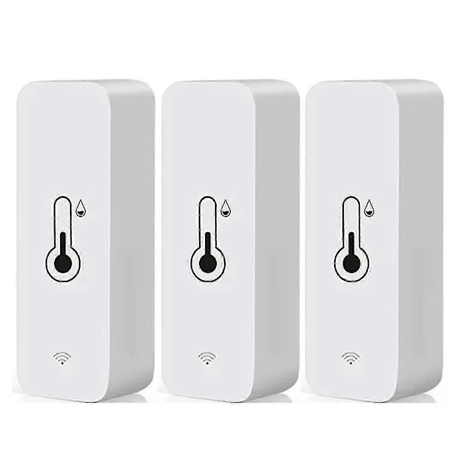 25-26 Tuya App WiFi Temperature Humidity Sensor,3pcs