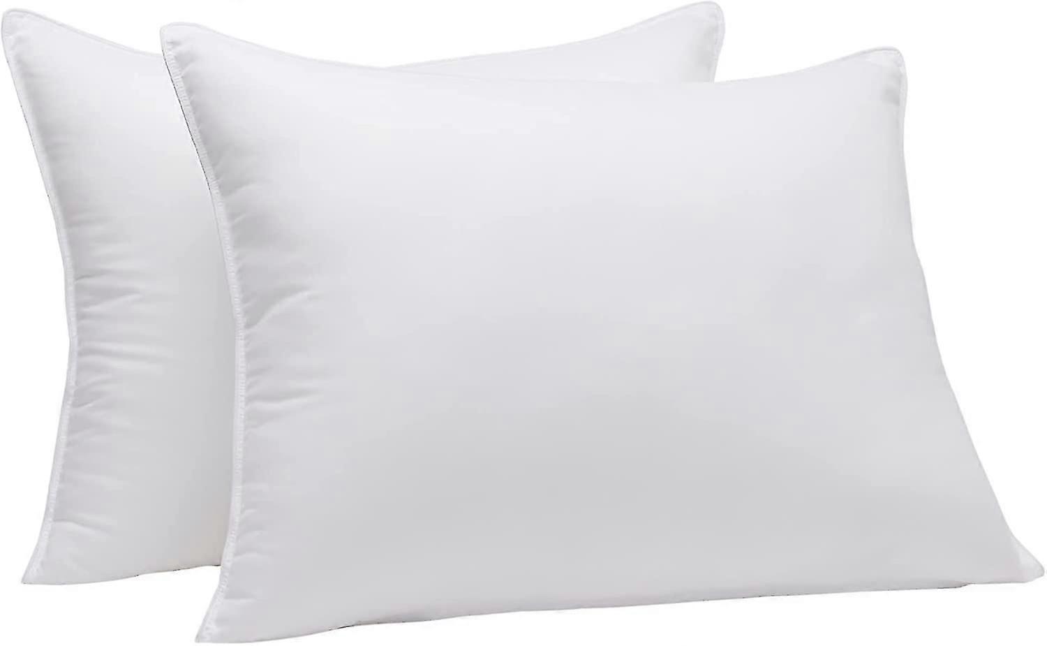 Down-alternative Pillows, Soft Density For Stomach And Back Sleepers - Standard (pack Of 2), White