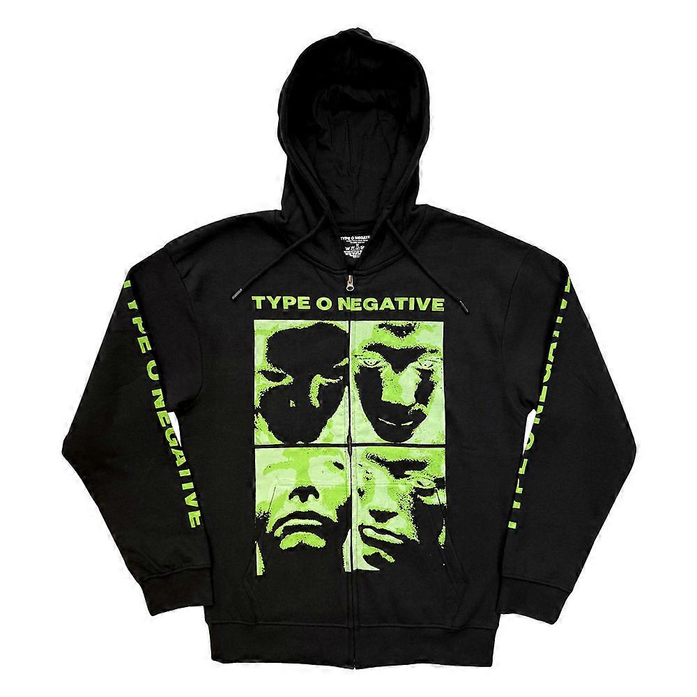 Type O Negative Faces Zipped Hoodie