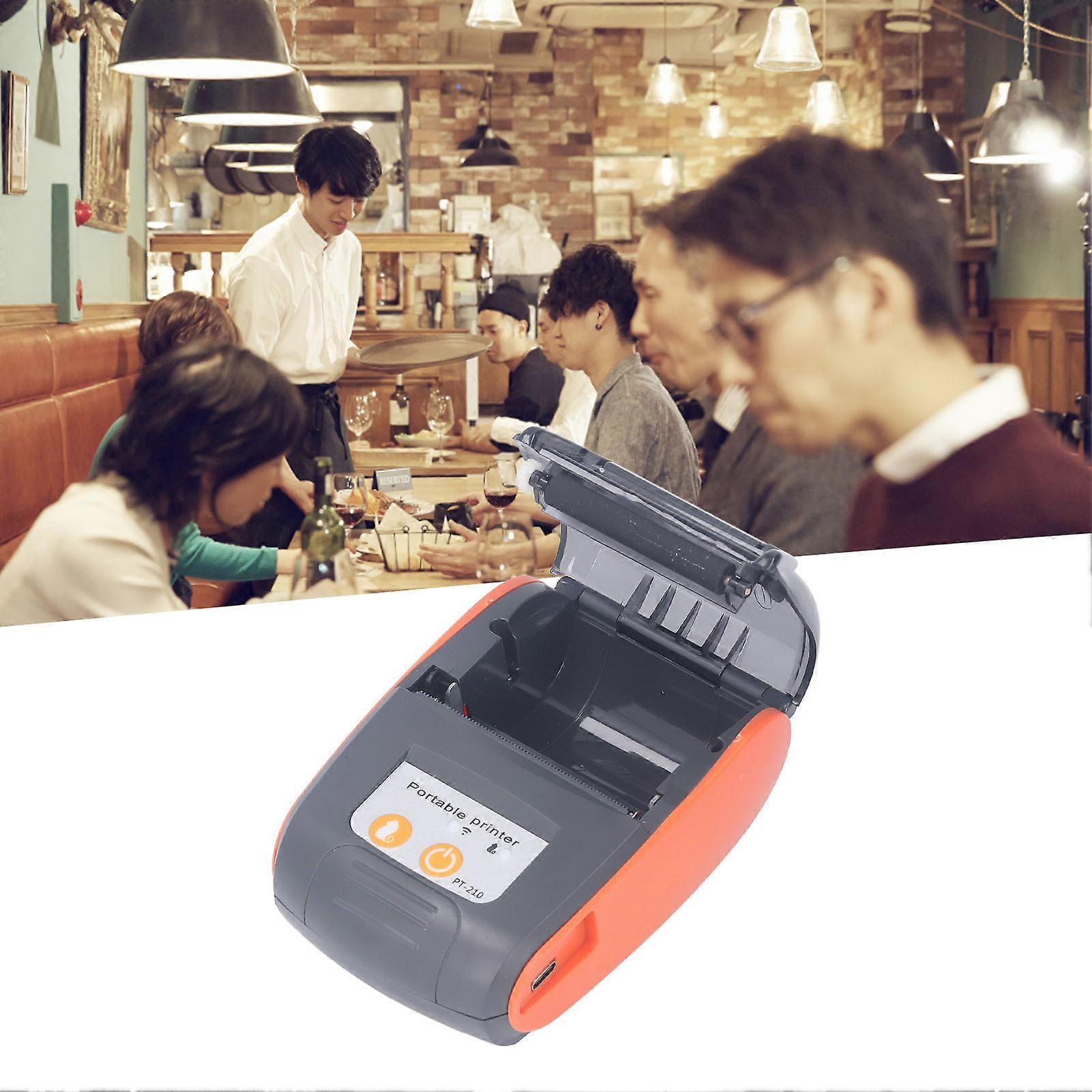 Thermal Receipt Printer Bluetooth Wireless Mini Bill Printer Compatible Pocket Ticket Printing Machine for Android 58mm With Storage Bag 