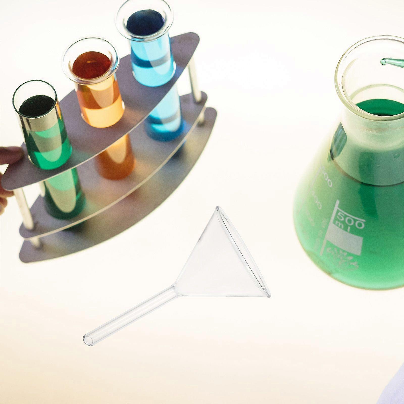 Lasitavarat Labware Analyyttinen kemia Syöttösuppilo nestemäinen tai kiinteä kolmiosuppilo Paksu korkean lämpötilan kestävä työkalu 60MM