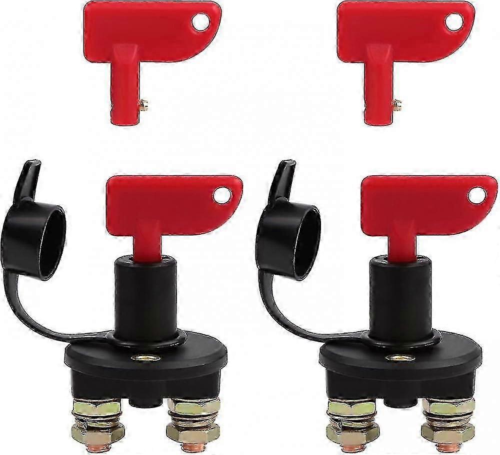 12v/24v Car Battery Isolator Switch, Power Kill Disconnect Cut Off Switch,2-packc p