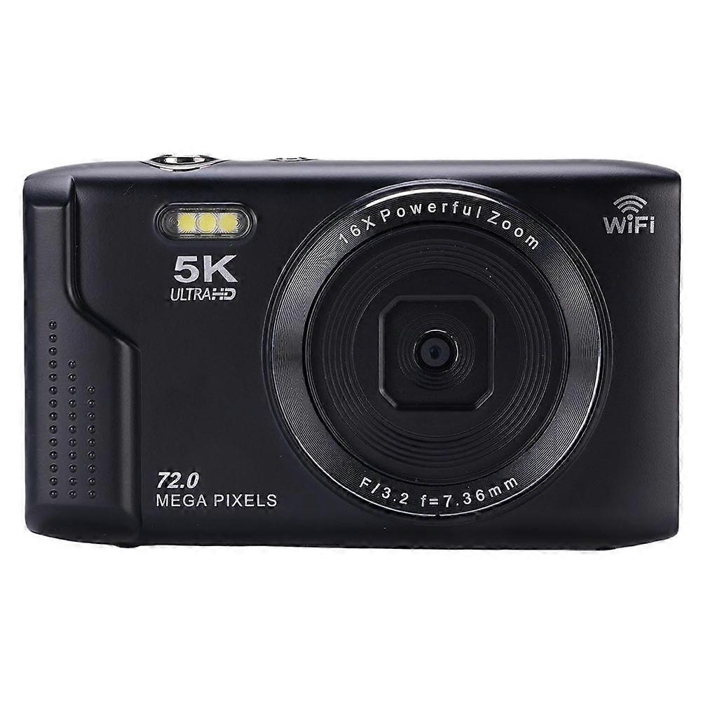 5K Digital Camera 16x Zoom WiFi 72MP 2.8 Inch LCD Screen Vlogging Photography Camera