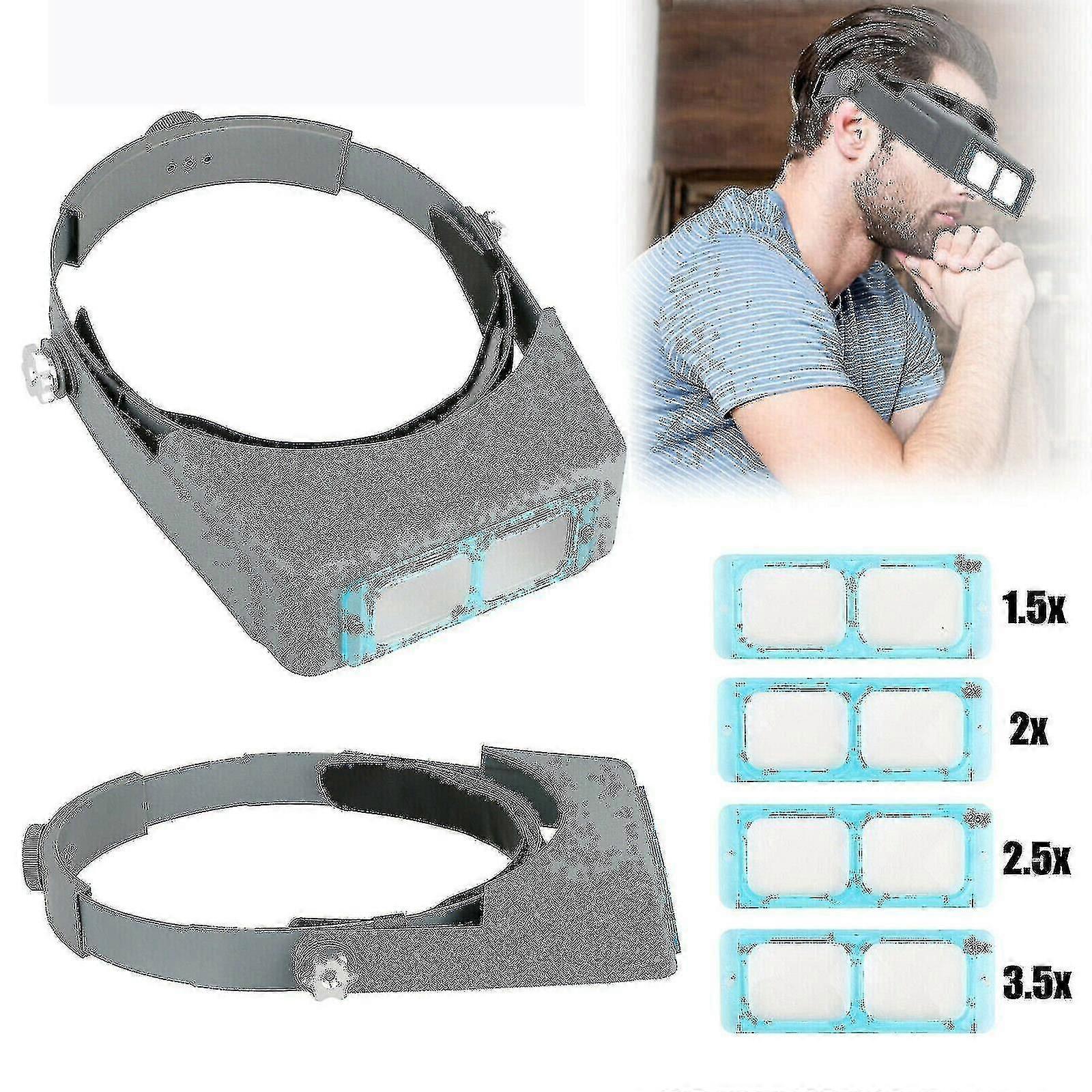 Optivisor Magnifier Glasses Magnifying Visor Glass 4 Es