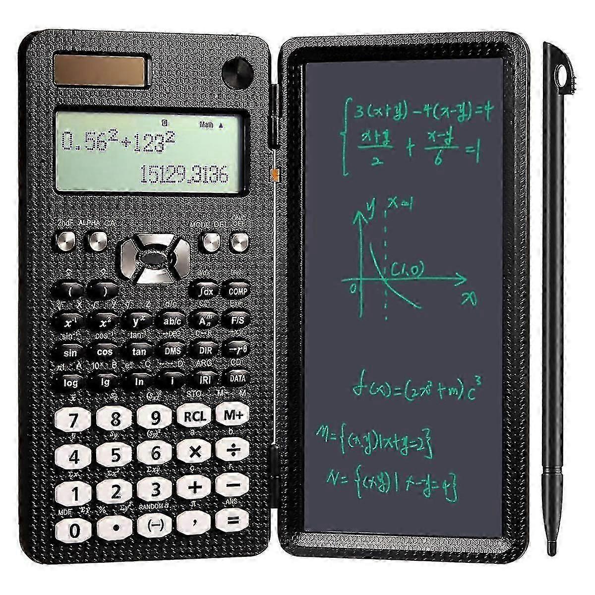 Scientific Calculator with LCD Writing Math Calculator Suitable for School Solar Calculator (991ES, 349 Functions)