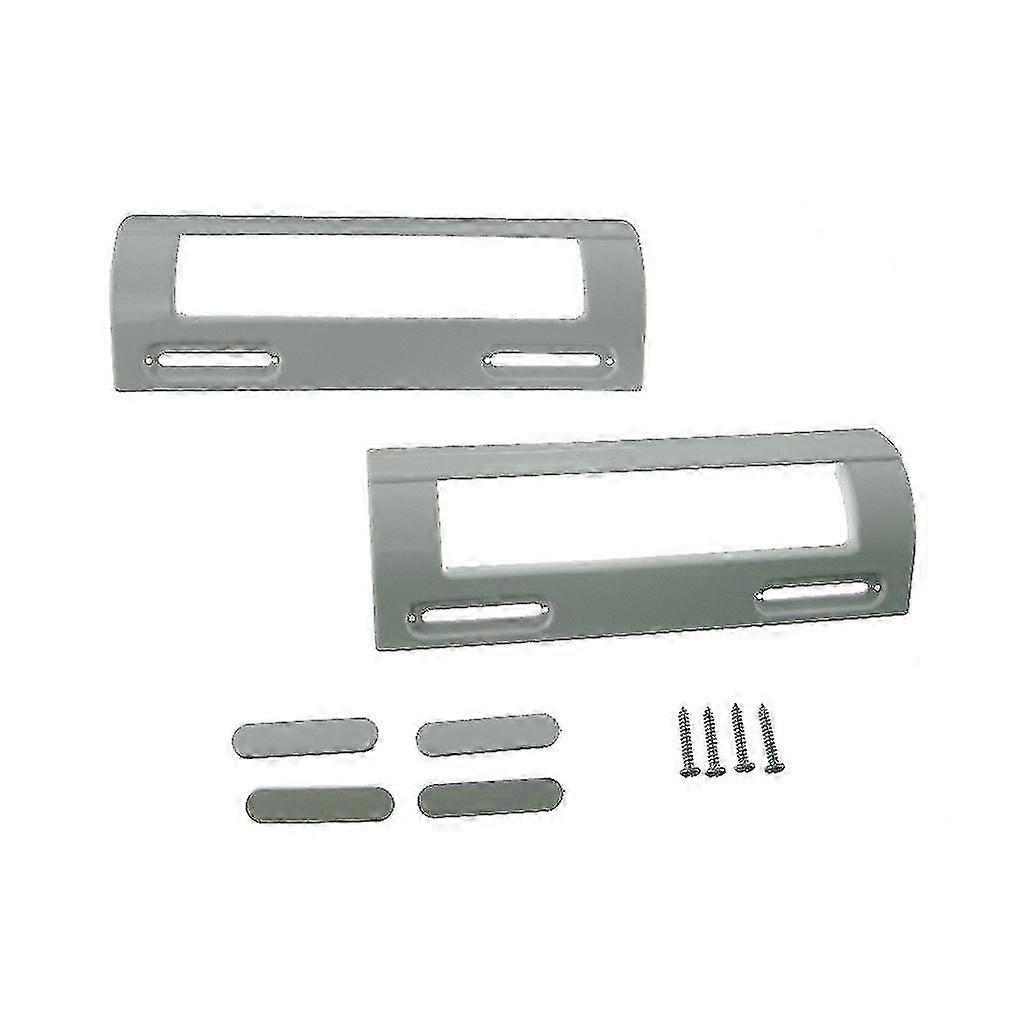 2-Pack Universal White Fridge Freezer Door Handle, Adjustable 80-150mm