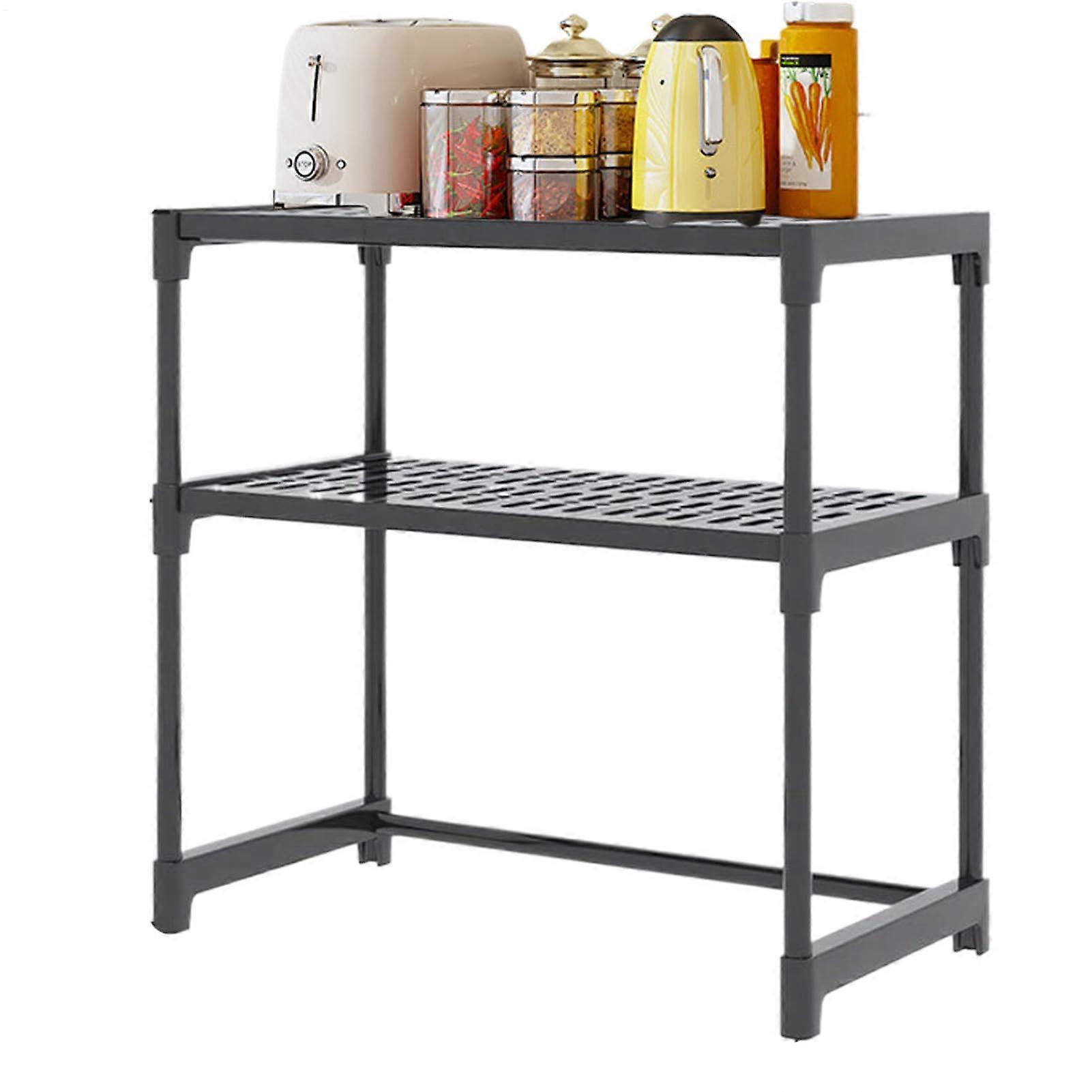 Kitchen Counter Shelf Microwave Rack Organizer Multifunctional Kitchen Storage For Appliances Utensils Tableware