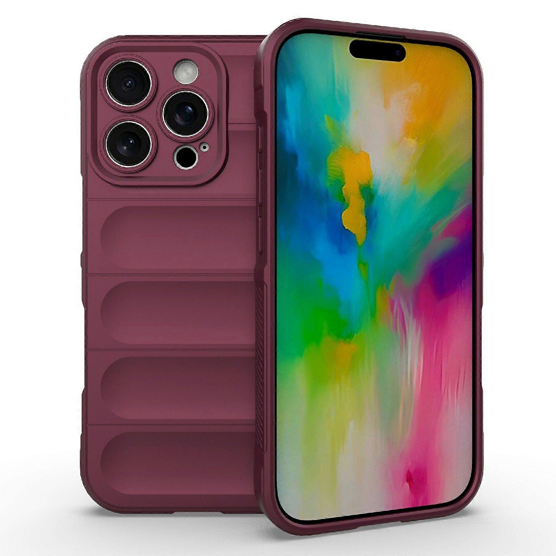 For iPhone 16 Pro Max Case Shockproof Soft TPU Rugged Phone Back Cover