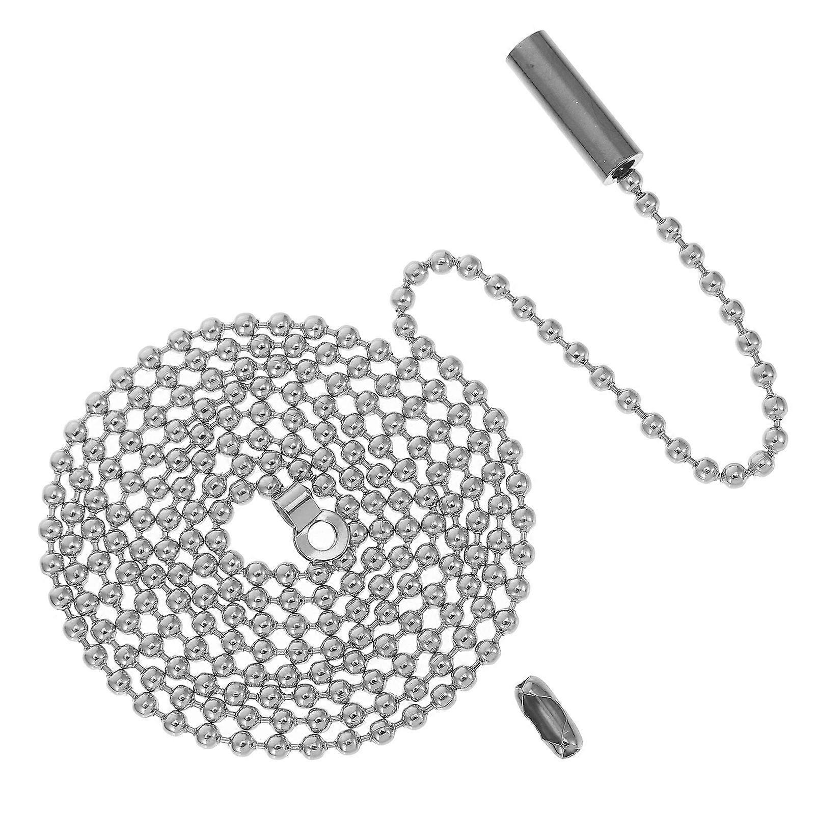 Ceiling Fan Pull Chain Switch Silver for Light Use Decorative Pull Chain