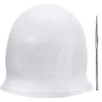 Silicone Marking Hair Cap, Reusable, Salon Hair Dye Cap With HooksHwy