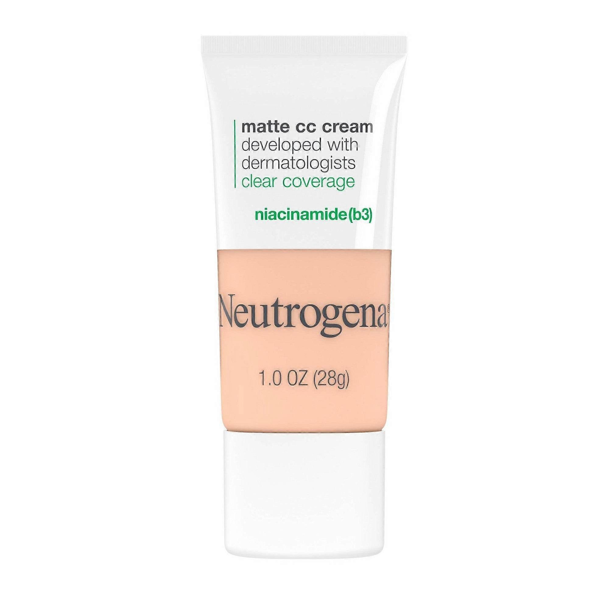 Neutrogena Clear Coverage Cc Cream, Shell 1.0, Light, 1 Oz