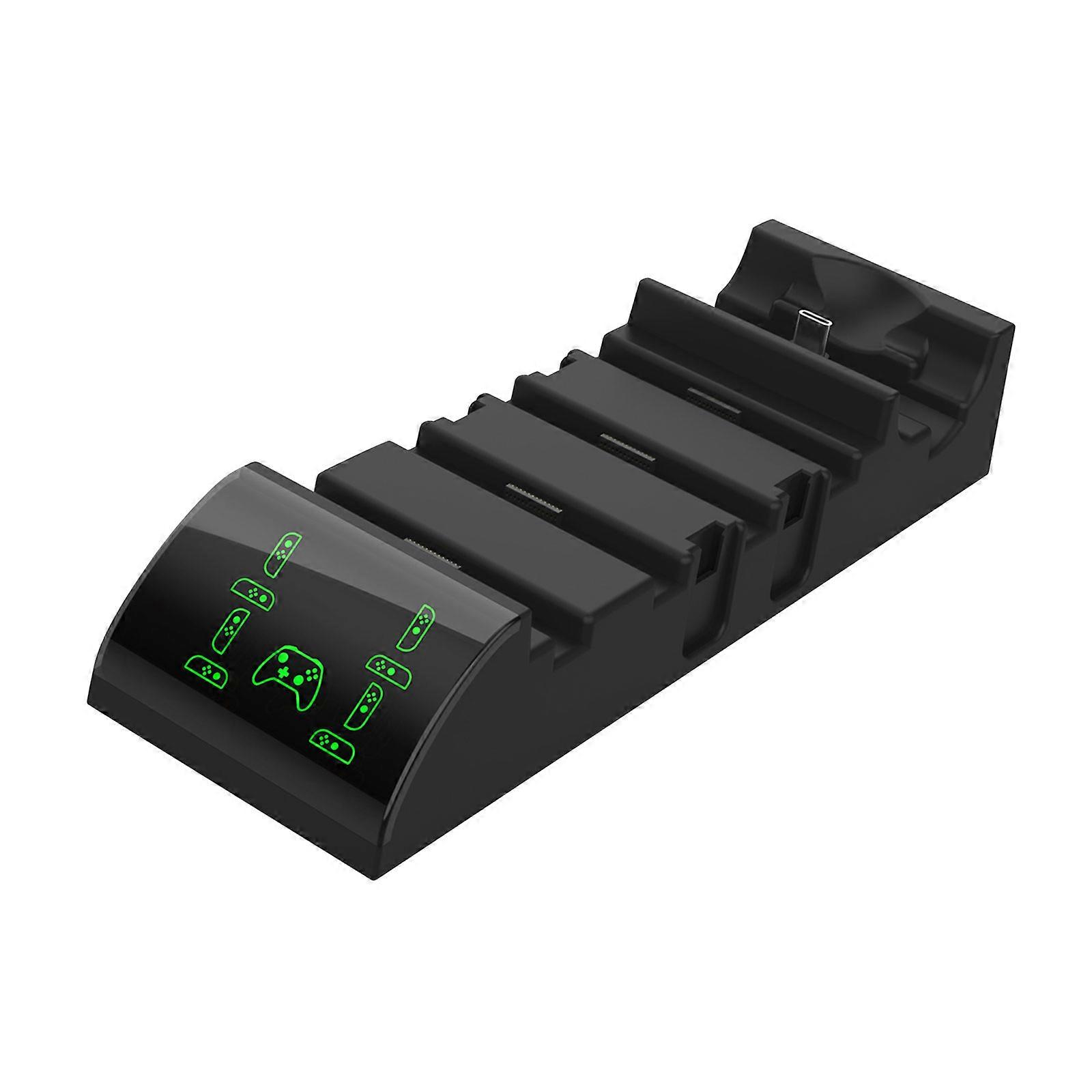 Universal Gaming Charging Dock for NS2PRO Supporting 4 5 Controllers With Individual Power Indicators Multicolor