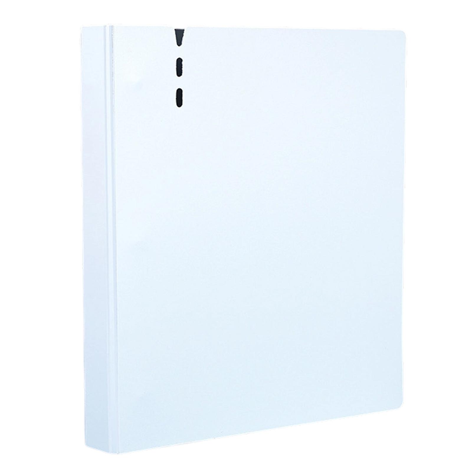 Waterproof Plastic Folders With 3 Rings D Clip For Secure Document Storage And Organization  White