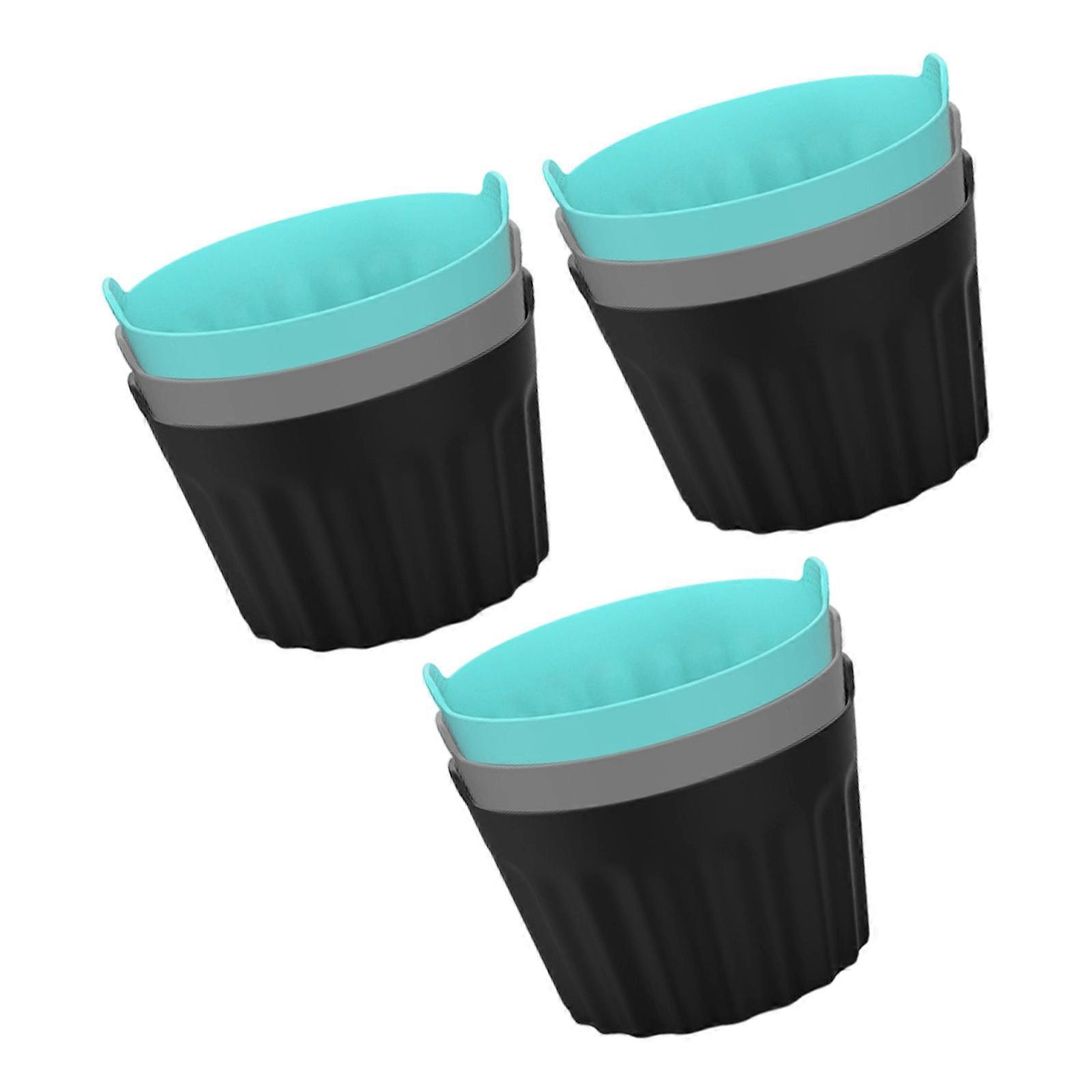 3/6/9Pcs Air Frying Machine Cup Ramekins for Air Frying Machine Silicone Large Muffin Case Nonstick Egg Poacher Silicone Easy Release Multicolor