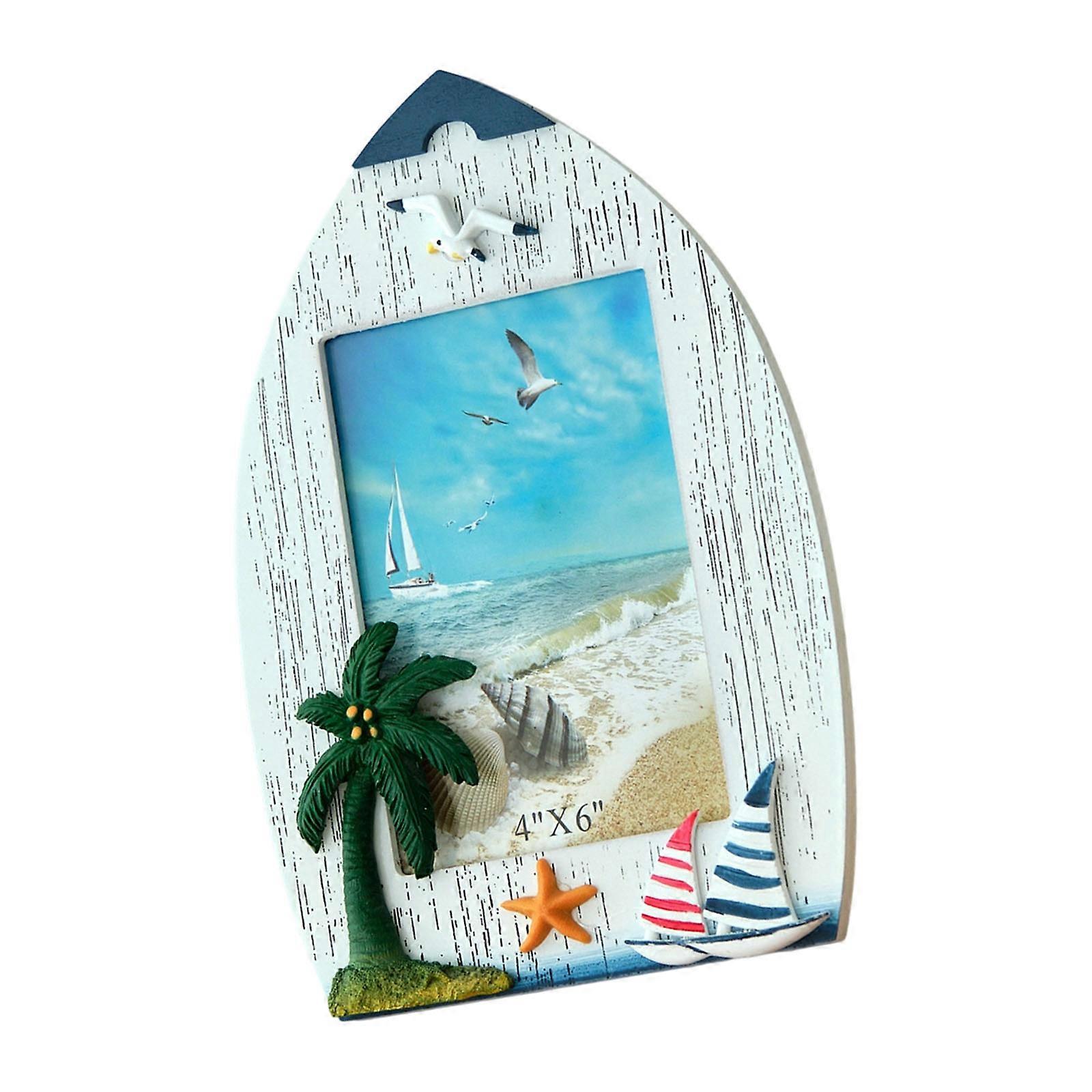 Rustics Wooden Photo Frame 6Inch Display For Wall Or Tabletop With Carves Detail Multicolor