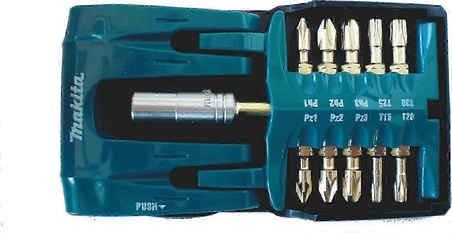 1 Set of impact screwdriver bits for professional use, 11 pieces