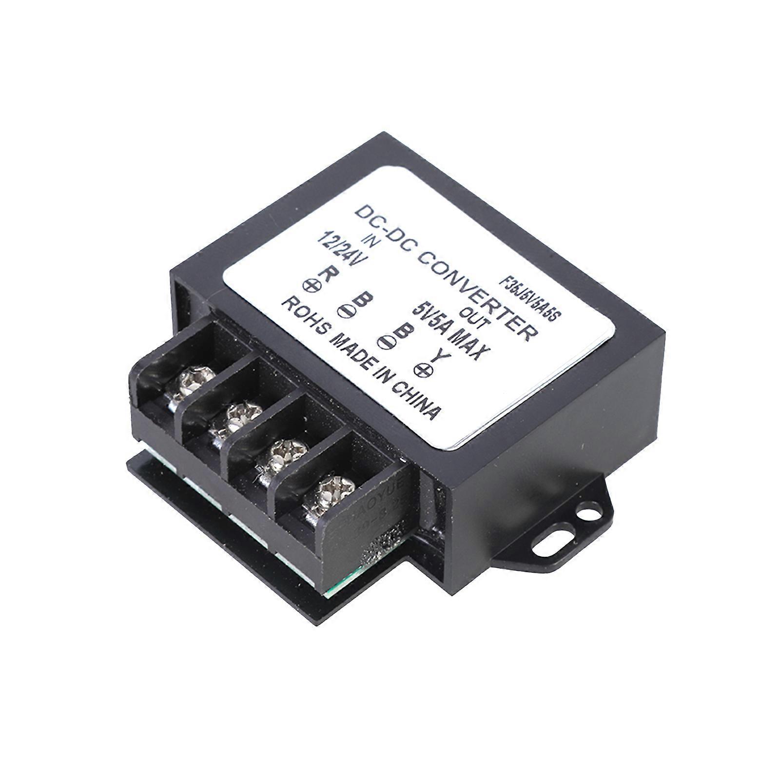 Efficient 12-24V to 5V 3A/5A Voltage Converter Power Adapter Module for Car Electronics Water Resistant Designing Multicolor