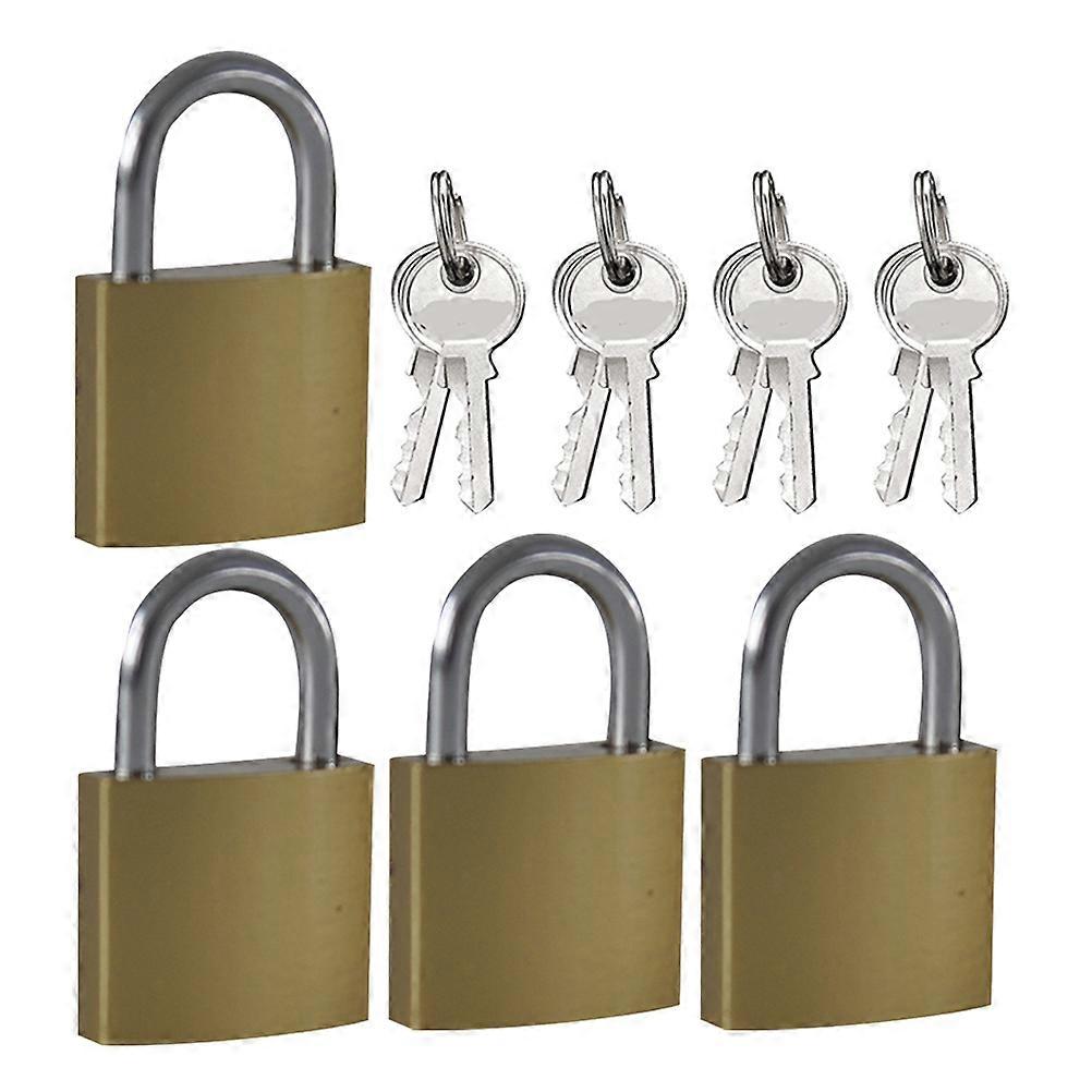 4pcs Small Locks with Keys Diary Book Lock Locker Lock Metal Padlock for Drawer Cabinet Suitcase