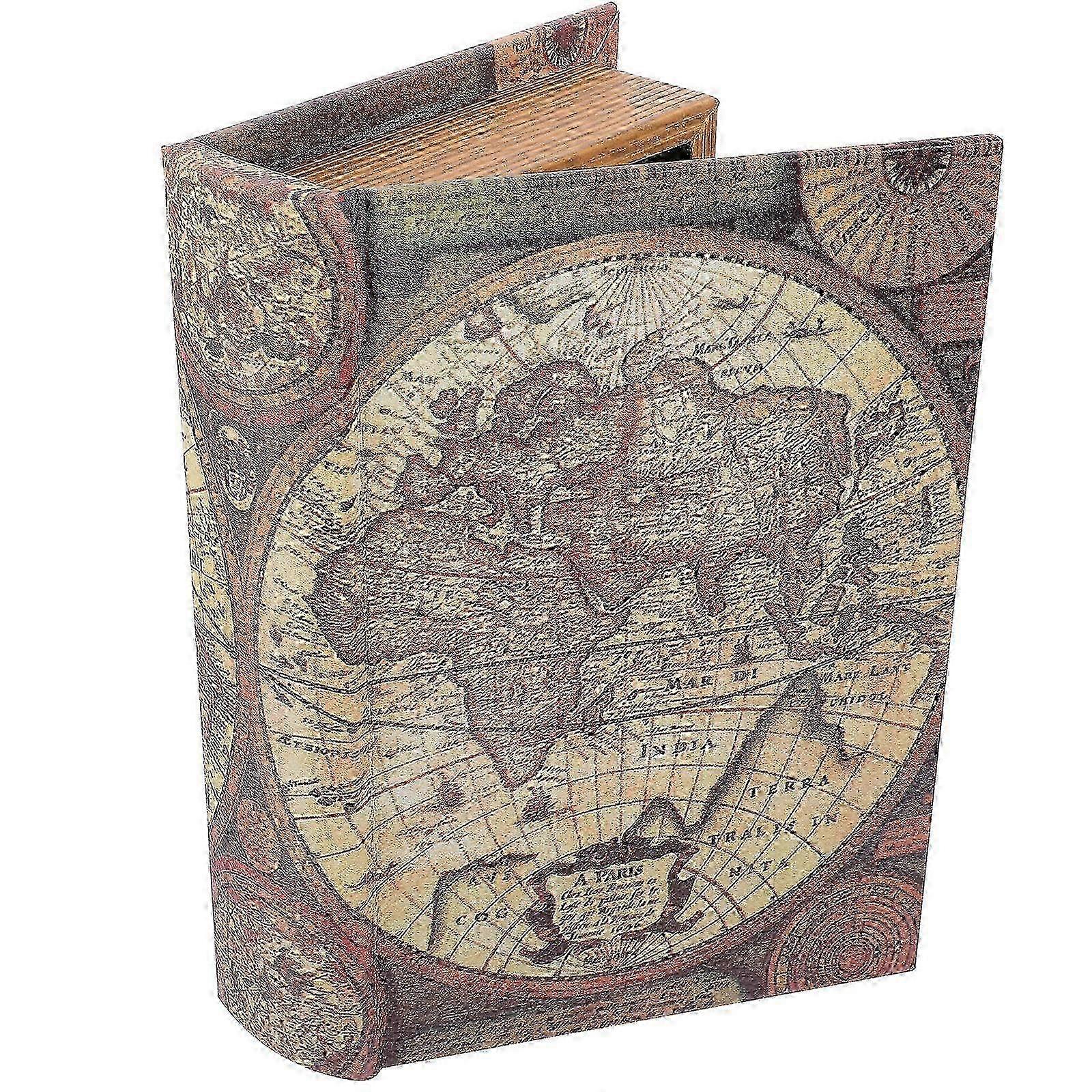 2025 Fake Book Box Retro False Book Box Book-type Jewelry Keepsake Box Bookshelf Prop (S)