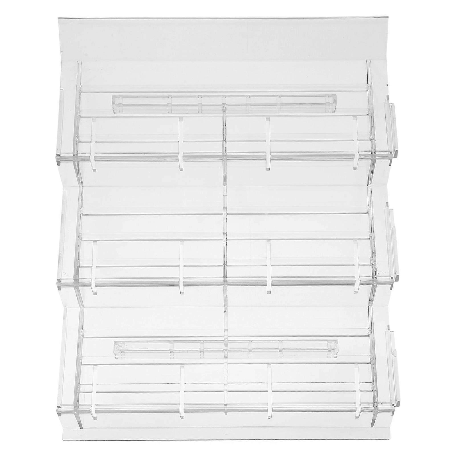 Food Display Riser Plastic Retail Rack for Home 3 Layered Organizer