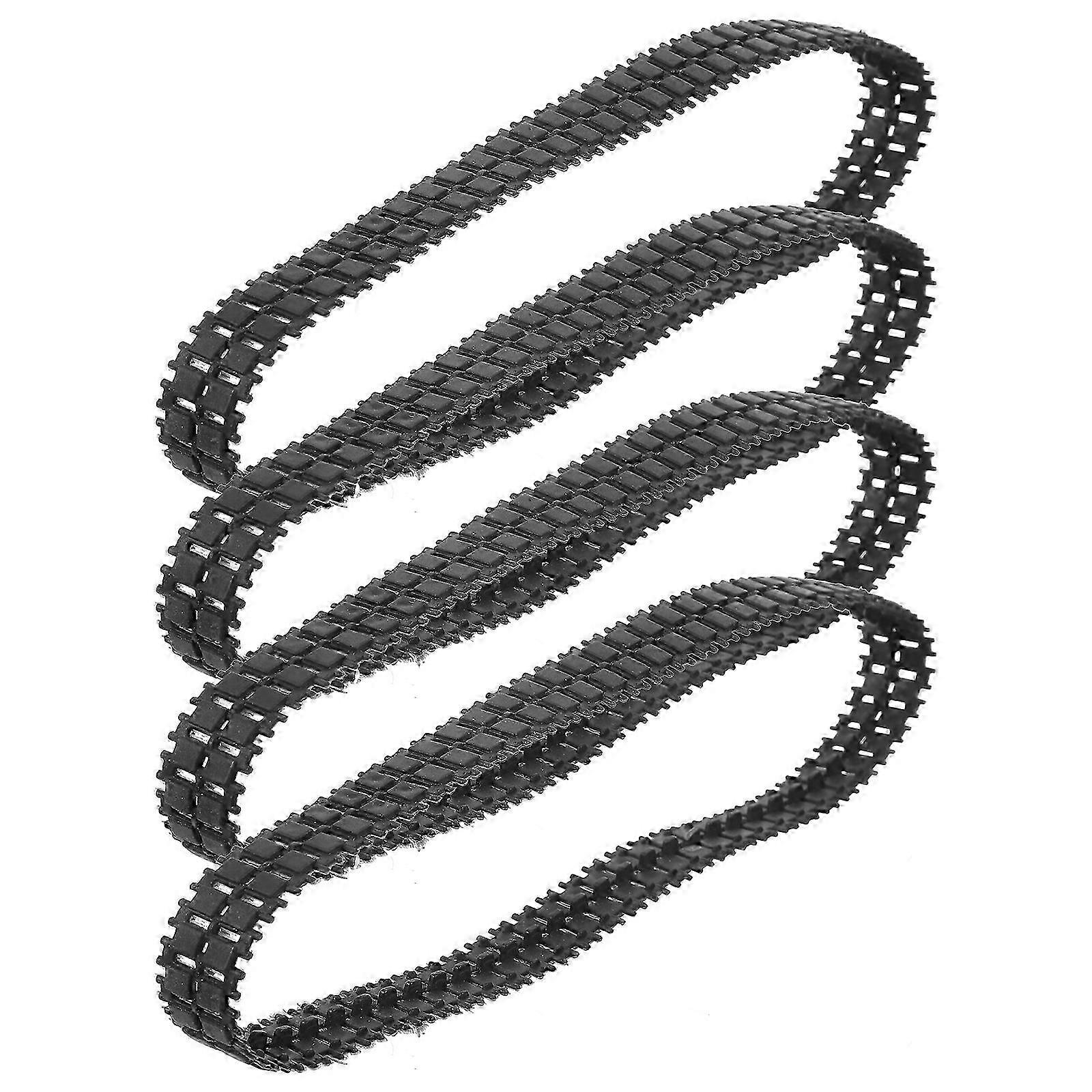 4Pcs Rubber Tank Track DIY Making Tank Frame Track Robot Toy Track Replacement