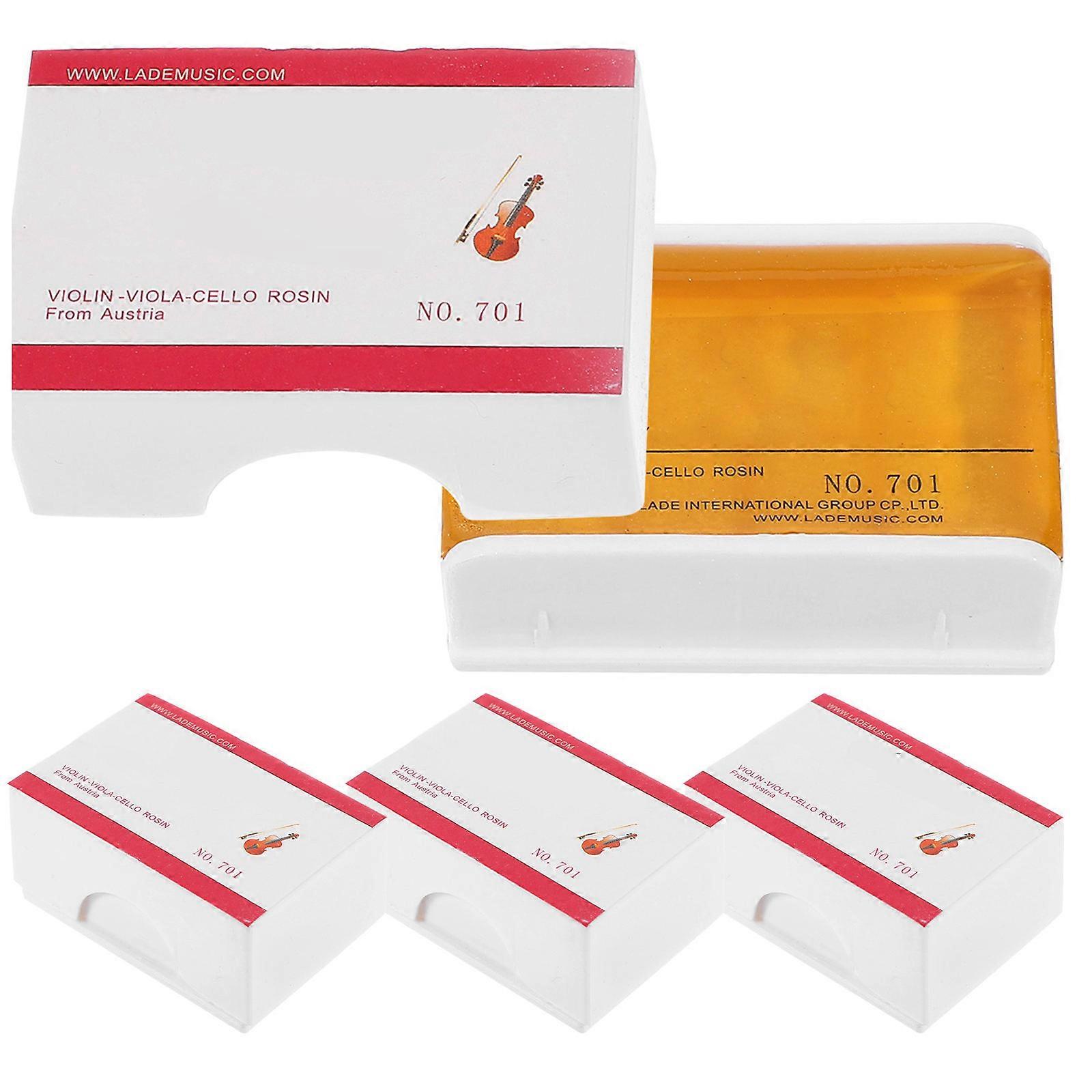 4 יחידות רוזינים לכינור רוזין לכינור במגוון צבעים שרף ציוד לכלי נגינה