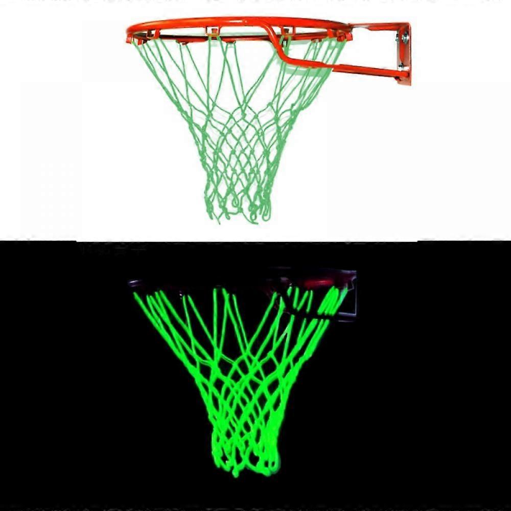 Catlerio Nightlight Basketball Net,Outdoor Sun Powered Luminous Basketball Net,Glow in The Dark,Nylon